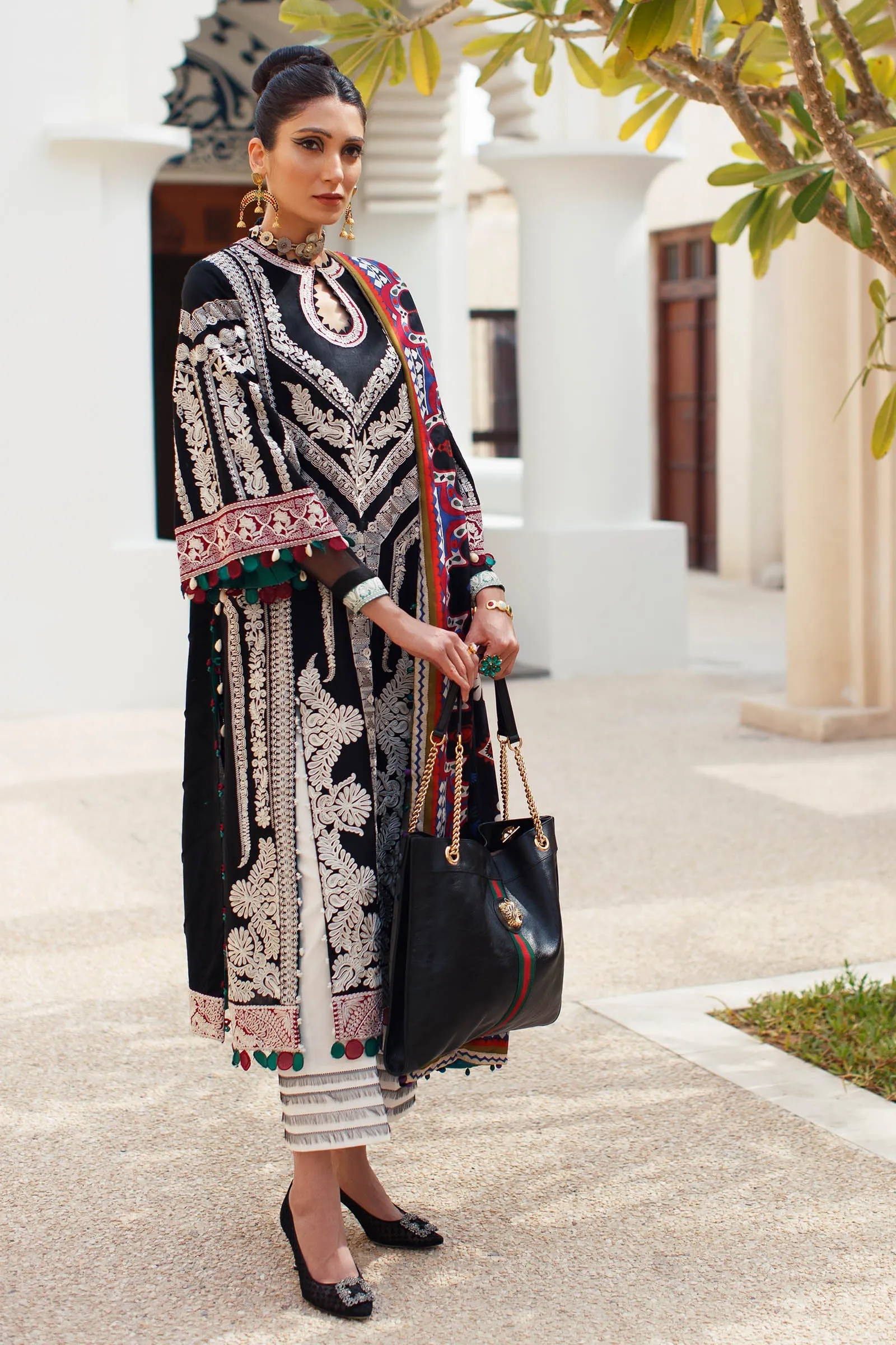 EL22-03 B (QISTINA)  | Elan Lawn 2022 | Unstitched Embroidered Lawn Suit