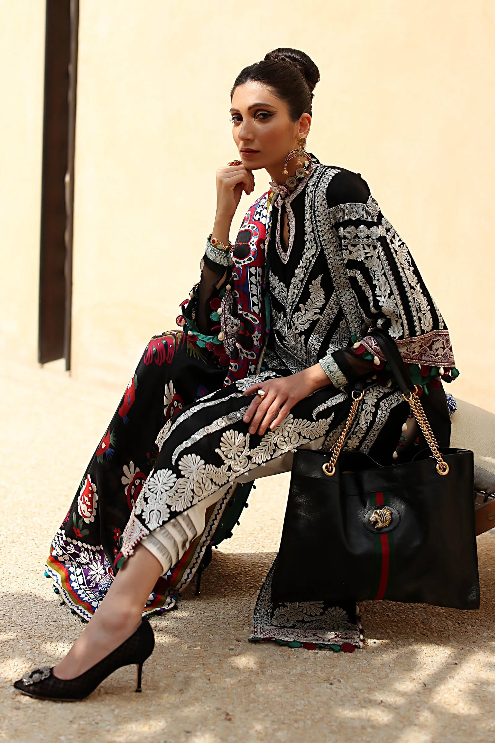 EL22-03 B (QISTINA)  | Elan Lawn 2022 | Unstitched Embroidered Lawn Suit