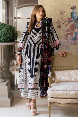 EL22-03 B (QISTINA)  | Elan Lawn 2022 | Unstitched Embroidered Lawn Suit