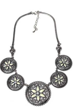 Five Flower Chakra Necklace