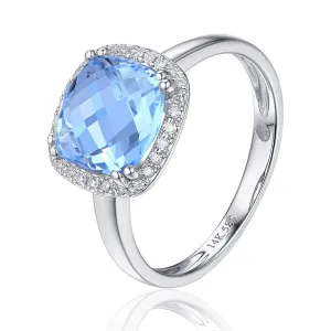 Halo Cushion Cut Ring