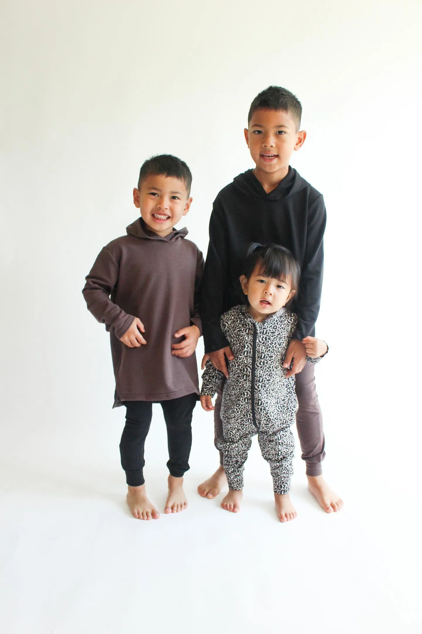 Harem Joggers - Grey/Leather