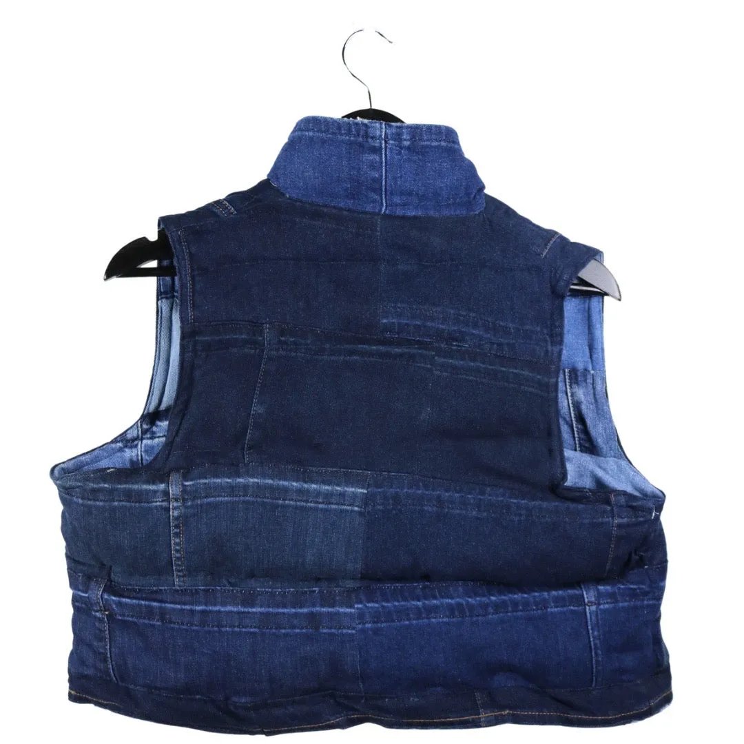 Heavy Soul - Reversible Denim Puffer Vest