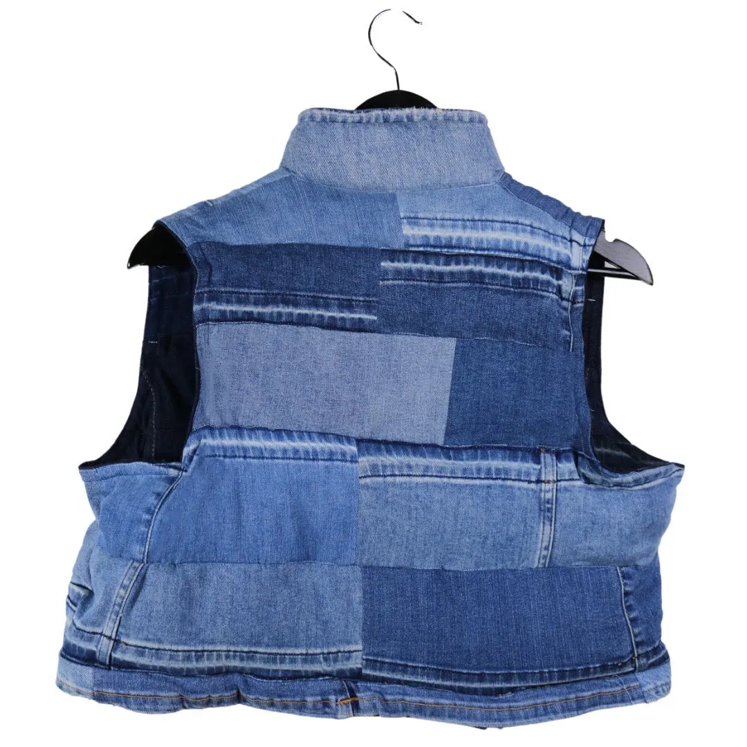 Heavy Soul - Reversible Denim Puffer Vest