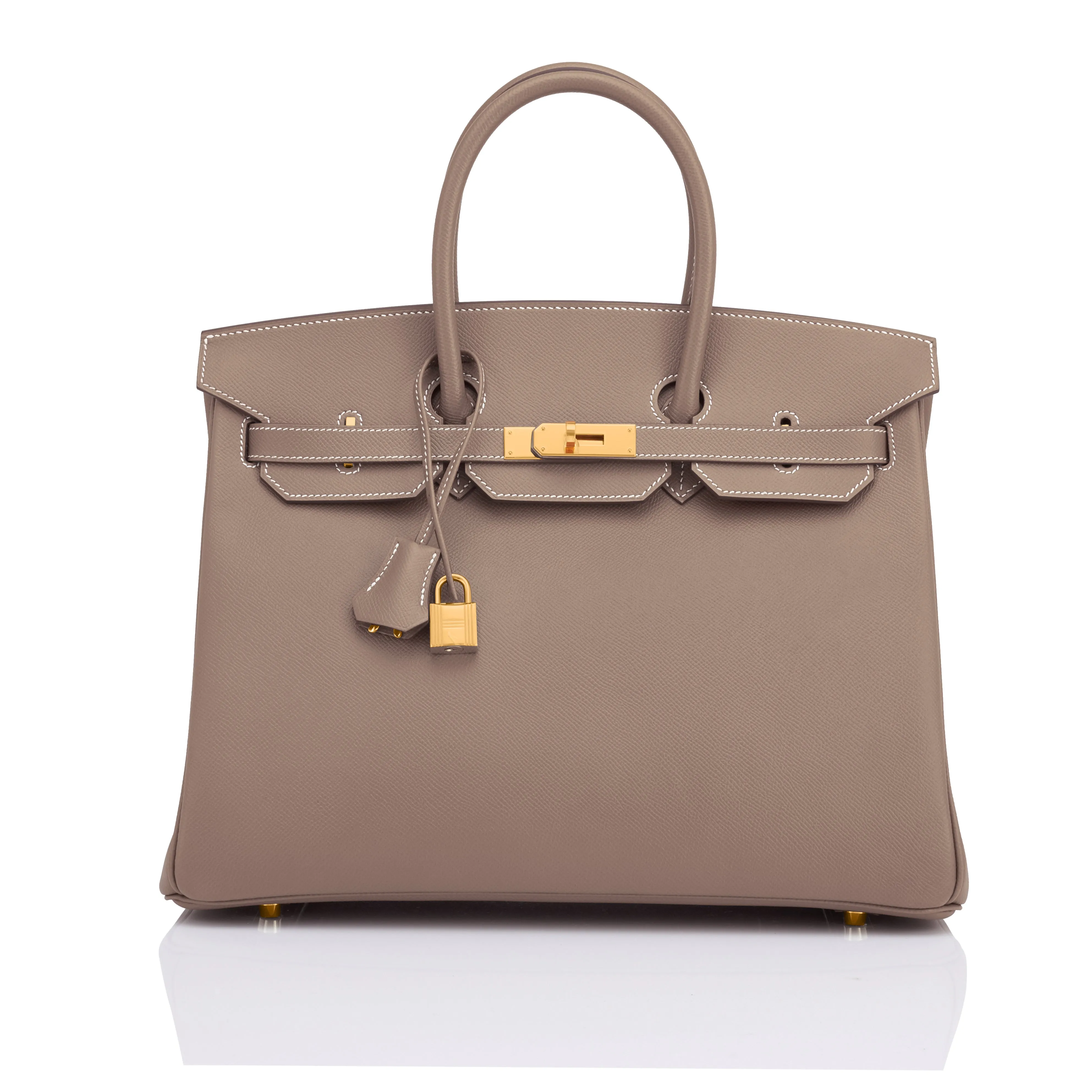 Hermes Birkin 35cm Etoupe Epsom Taupe Gold Hardware Bag