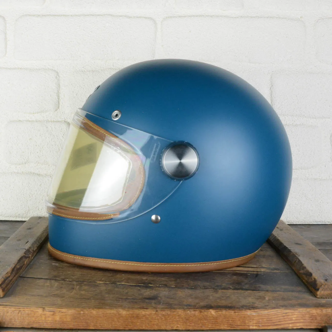 Heroine Racer Custom Teal M ECE 22.05 2.0 - Sample Sale 925