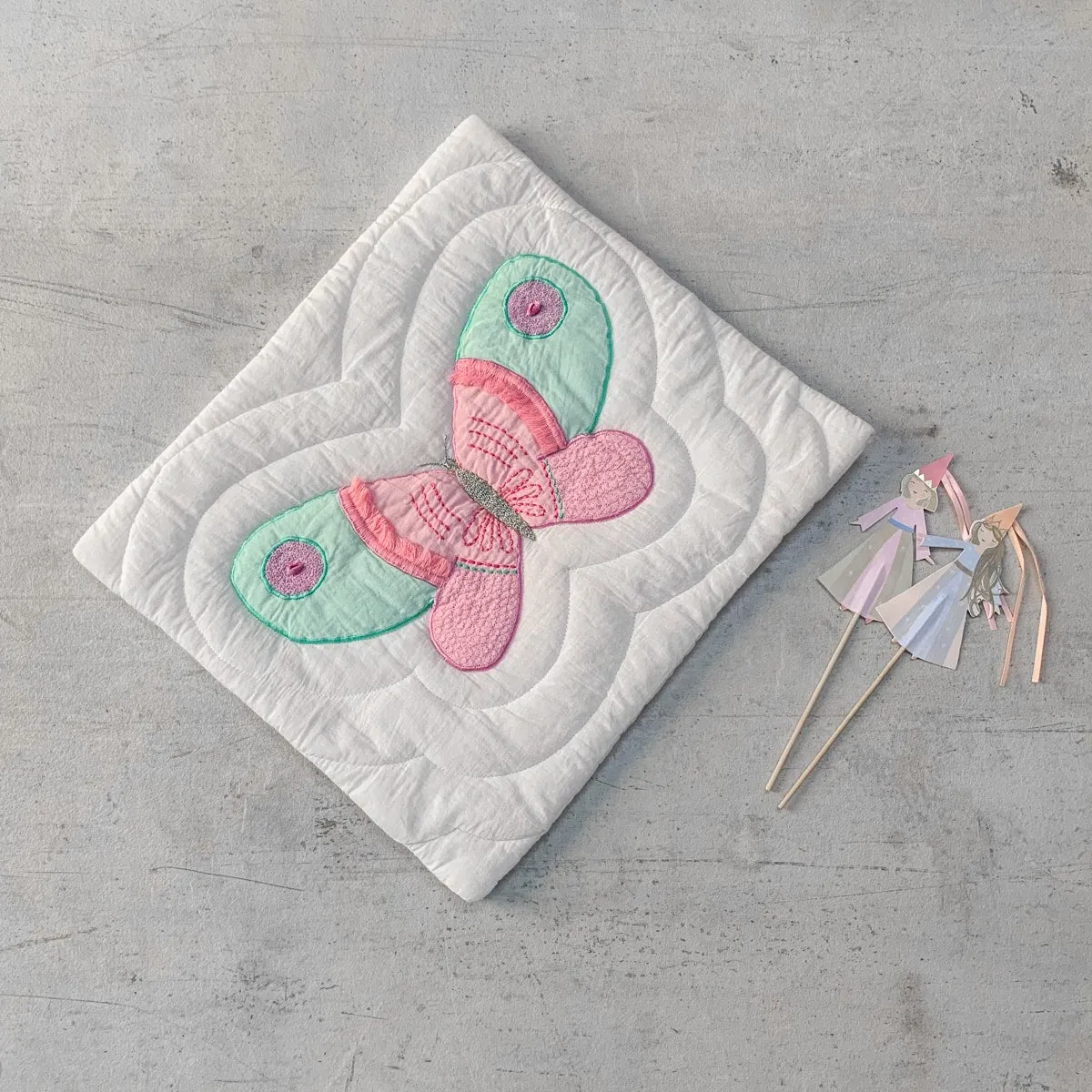 Home Artisan Tessa Butterfly Pillow Cover by The Merry Maison