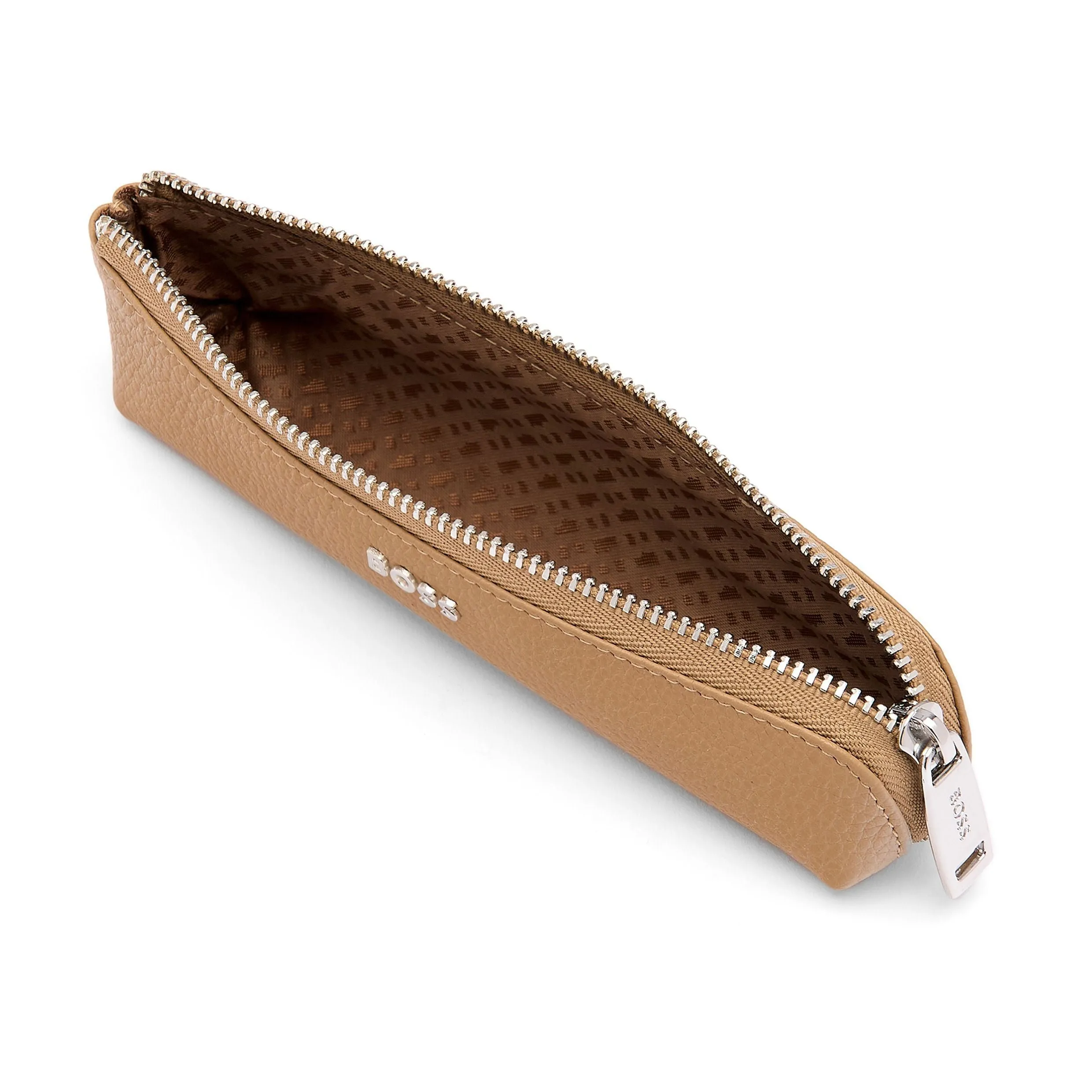 HUGO BOSS HLS417X - Small pen case Classic Grained Camel