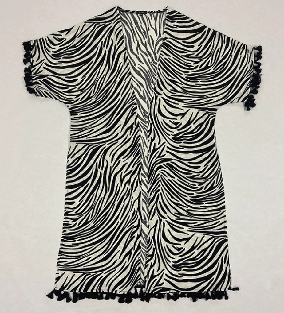 Kimono Fringe Cover Up