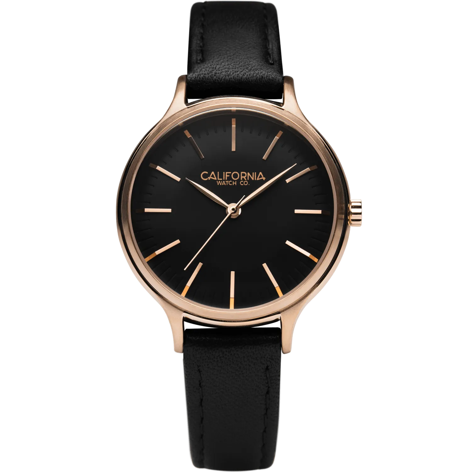 Laguna 34 Leather Rose Gold Black