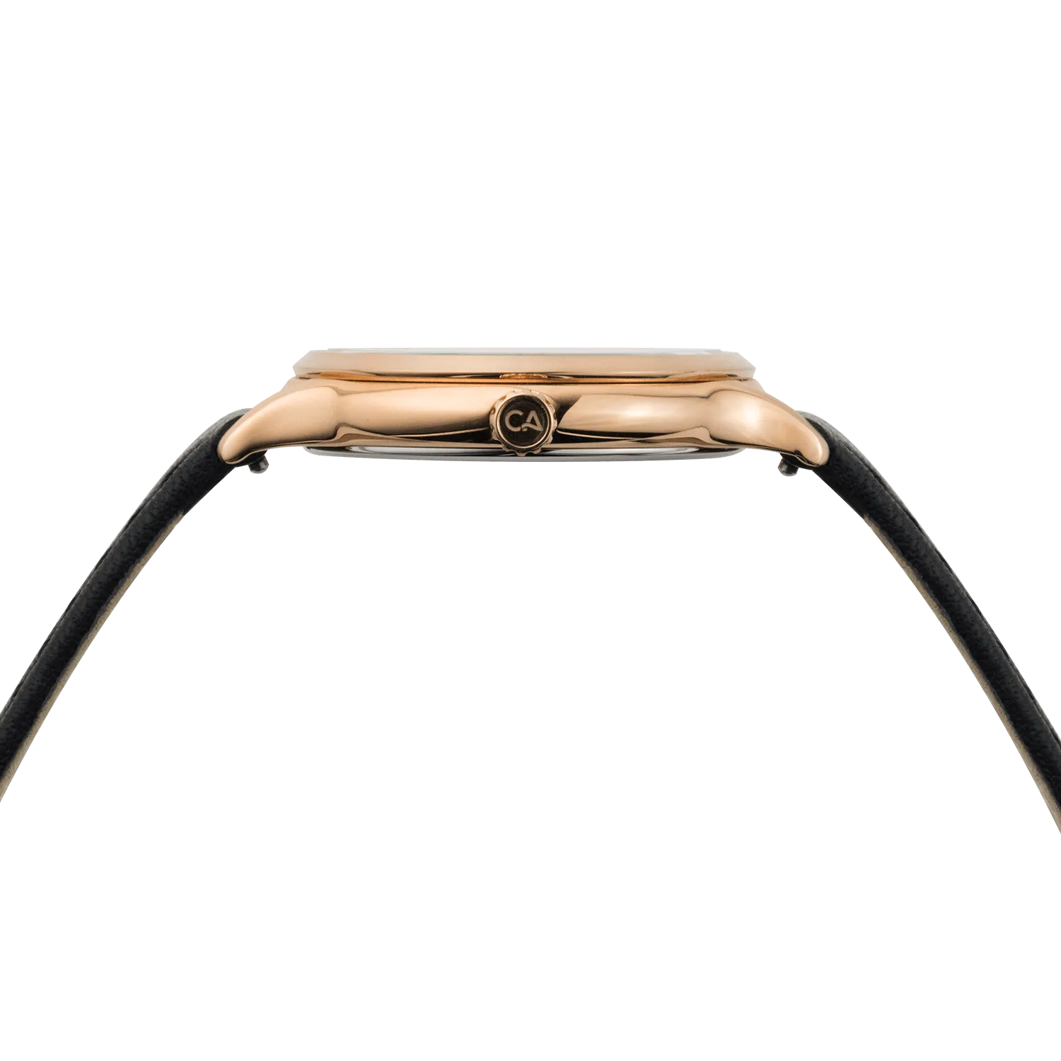 Laguna 34 Leather Rose Gold Black