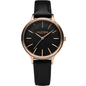 Laguna 34 Leather Rose Gold Black