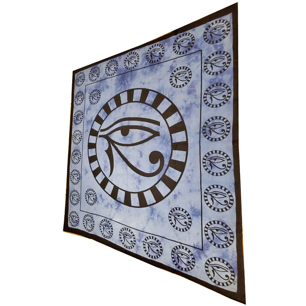 Left Eye of Horus Symbol Cotton Tapestry Wall Hanging