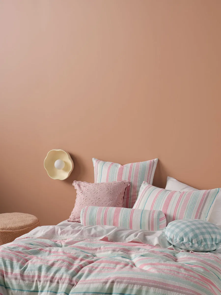LINEN HOUSE OTILLO QUILT COVER SET - WATERMELON