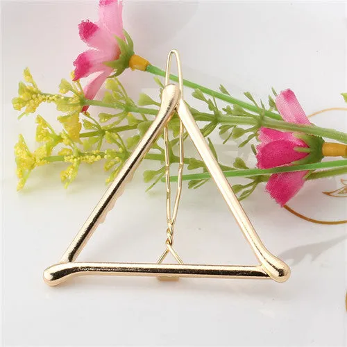 M MISM New Brand Hairpins Triangle Moon Hair Pin Jewelry Lip Round Hair Clip For Women Girl Hairgrip Hair Accessories