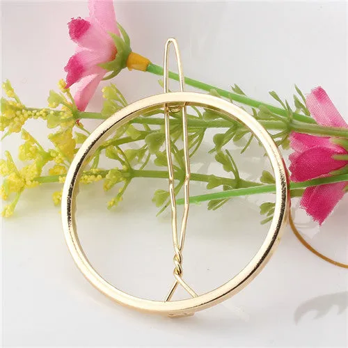 M MISM New Brand Hairpins Triangle Moon Hair Pin Jewelry Lip Round Hair Clip For Women Girl Hairgrip Hair Accessories