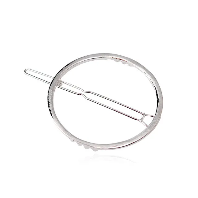 M MISM New Brand Hairpins Triangle Moon Hair Pin Jewelry Lip Round Hair Clip For Women Girl Hairgrip Hair Accessories