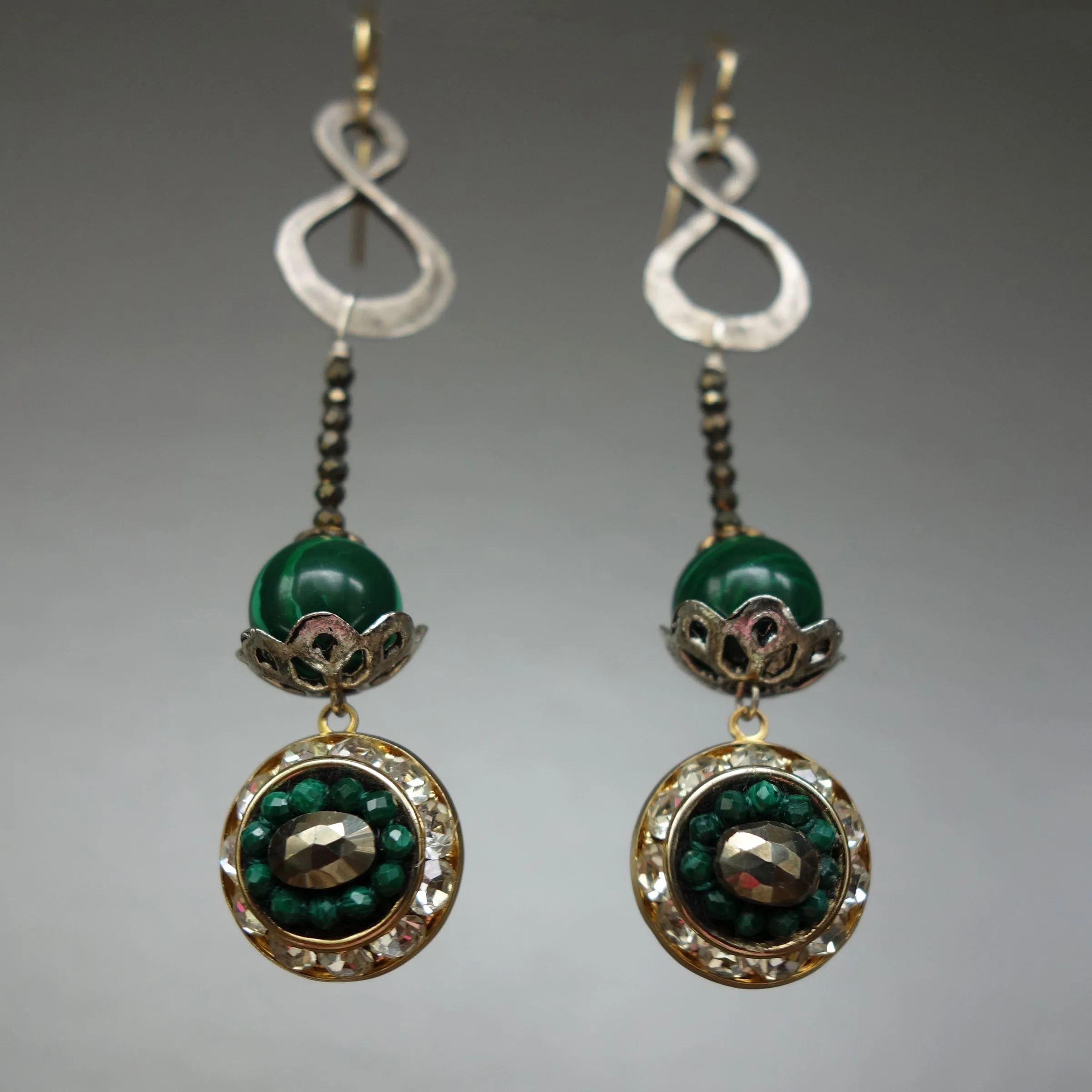 Malachite Mosaic Earring (Wanderlust Paris)