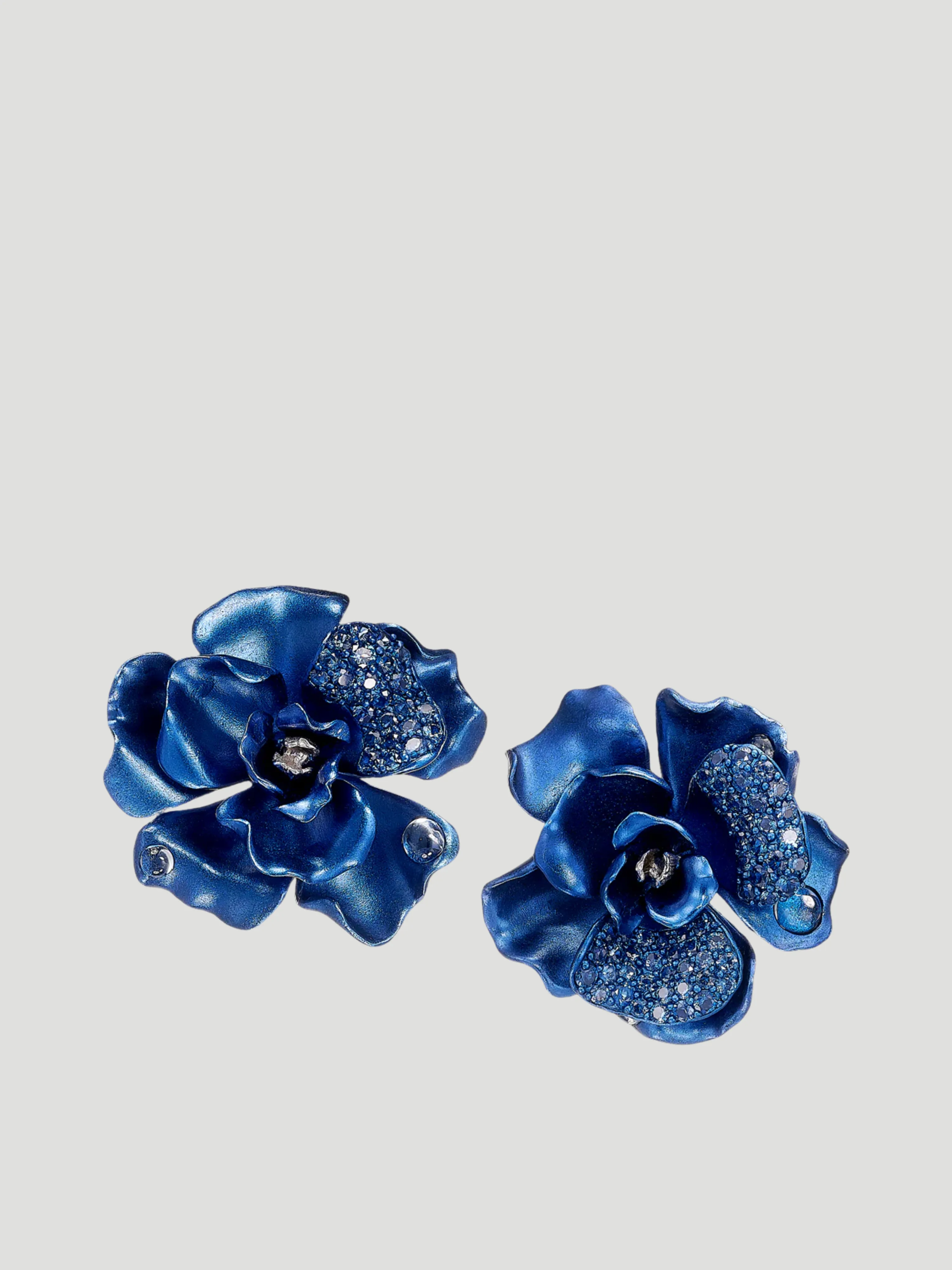Midnight Camelia Earrings