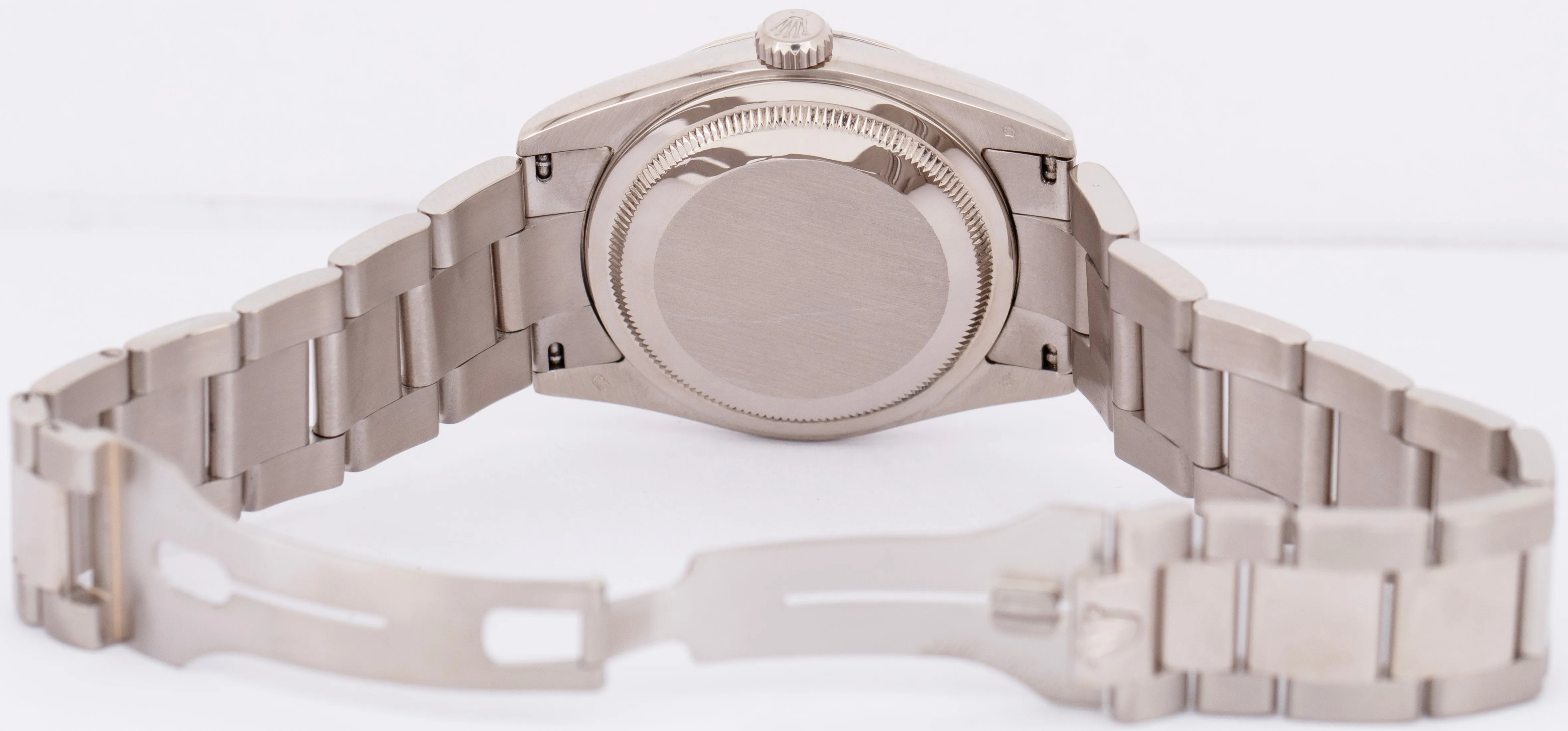 MINT Rolex Day-Date 36mm Bronze Copper Roman Dial 18k White Gold Watch 118209