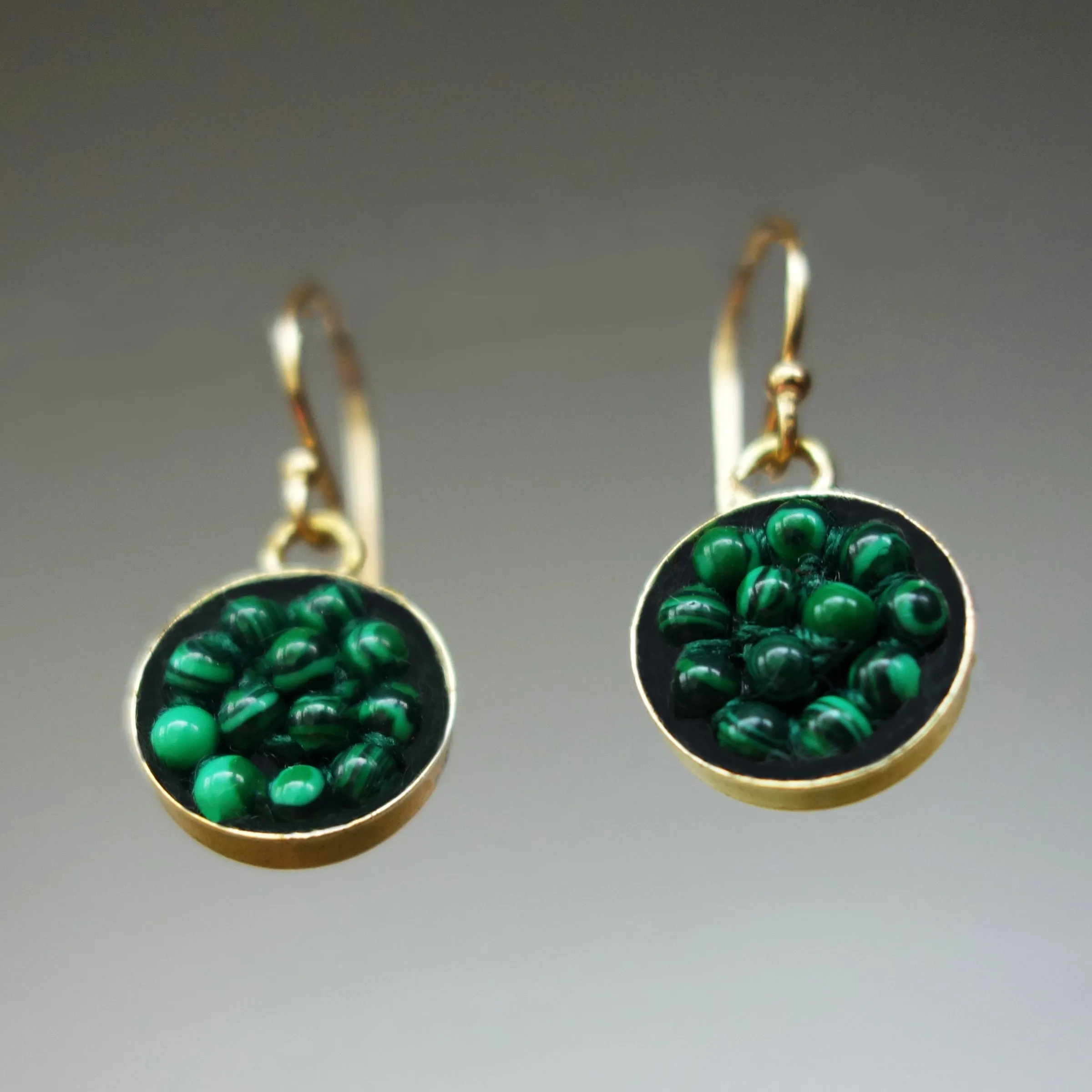 Moxie Malachite Mosaic Earrings (Wanderlust Paris)
