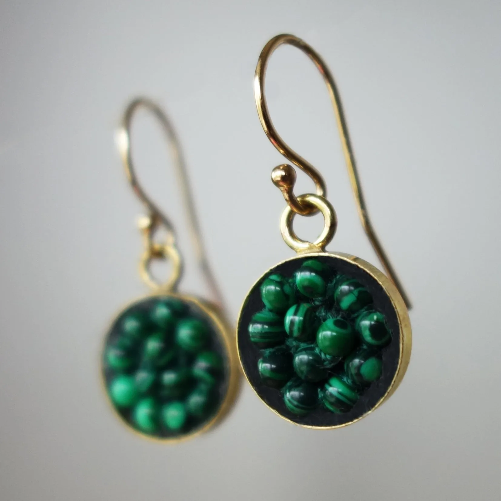 Moxie Malachite Mosaic Earrings (Wanderlust Paris)