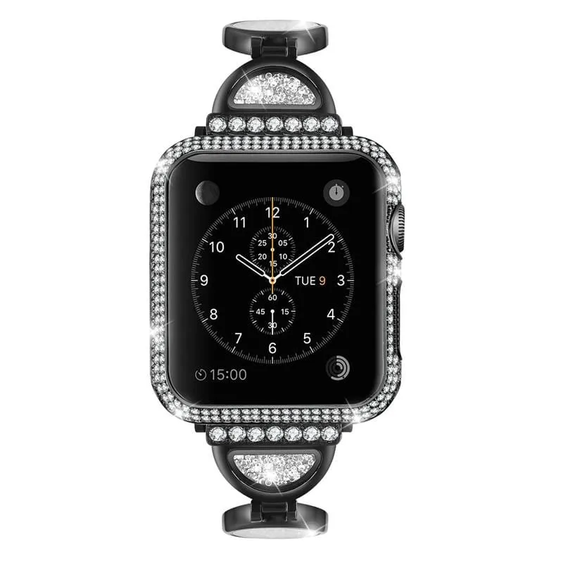 New Luxury Crystal Diamond Watch Case Cover Compatible With Apple Watch-A Limited Edition