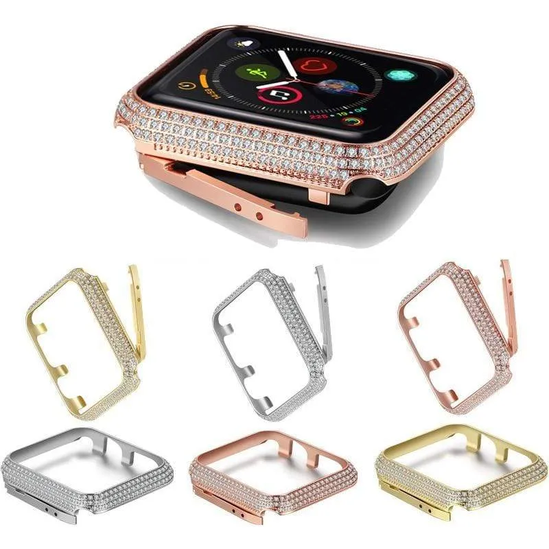 New Luxury Crystal Diamond Watch Case Cover Compatible With Apple Watch-A Limited Edition