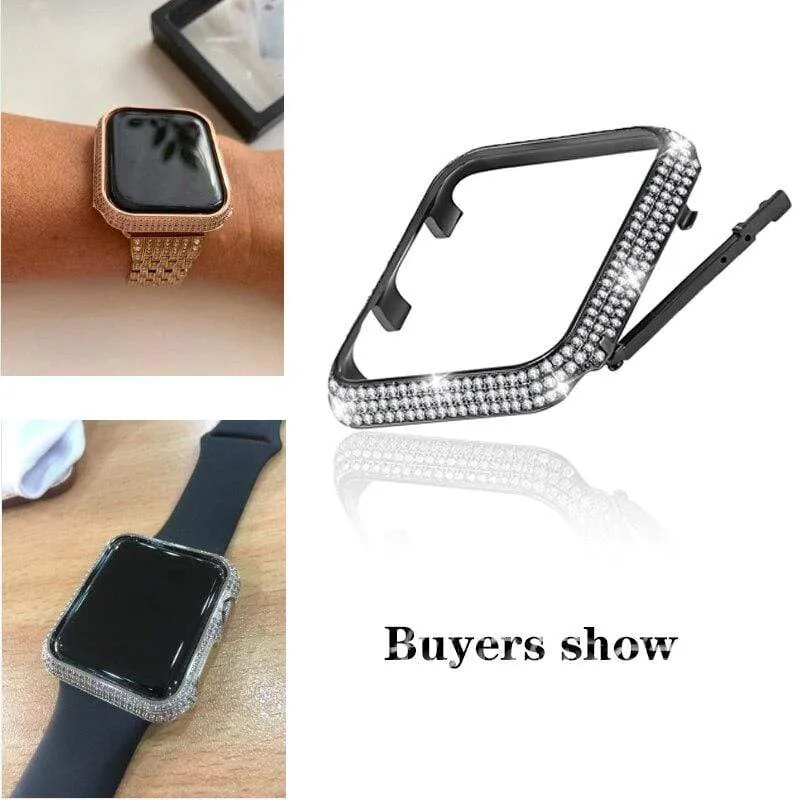 New Luxury Crystal Diamond Watch Case Cover Compatible With Apple Watch-A Limited Edition