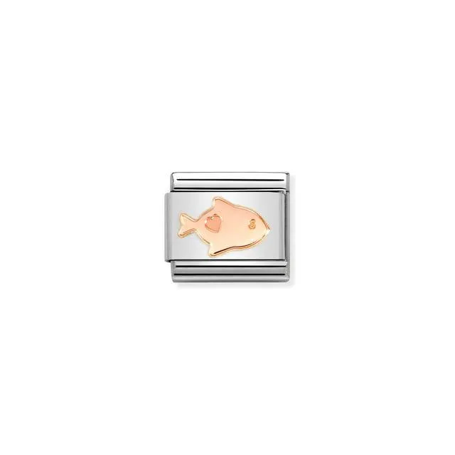 Nomination Composable Link Gold Fish, 9K Rose Gold