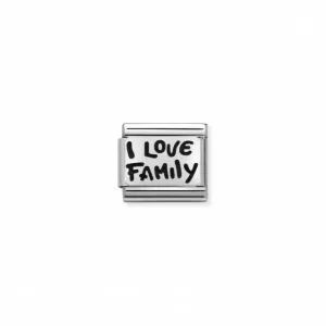 Nomination Composable Link I Love My Family, Silver