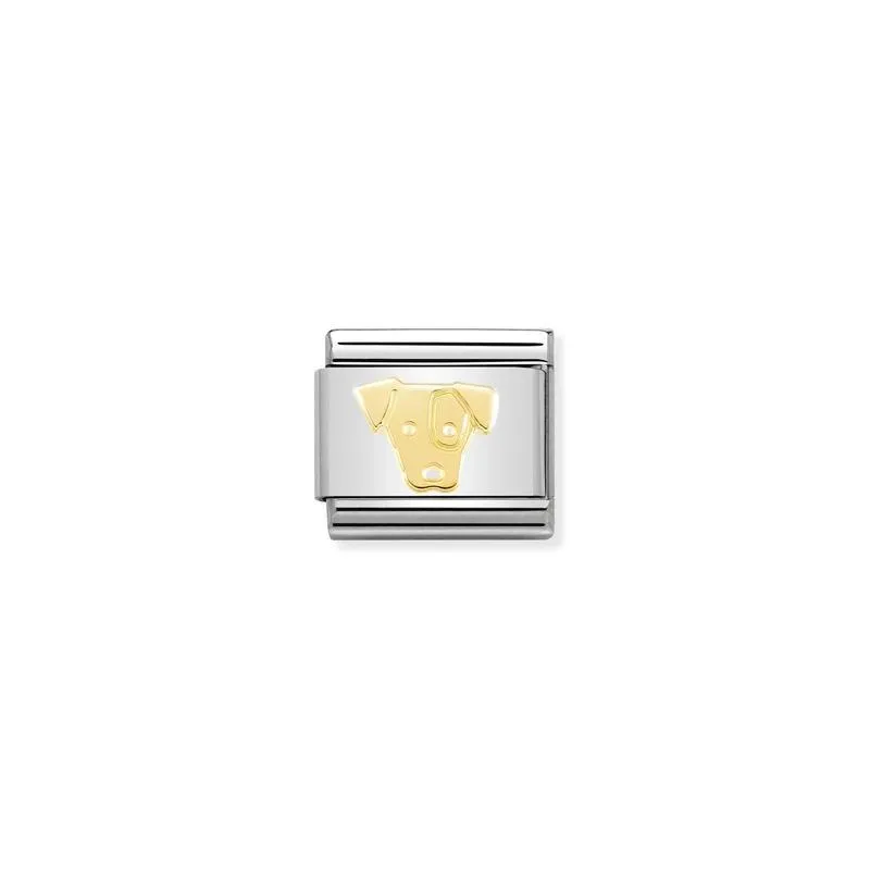Nomination Composable Link Jack Russell Dog, 18K Gold