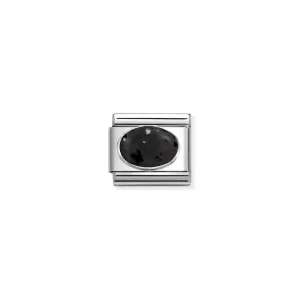 Nomination Composable Link Lava Stone, Silver