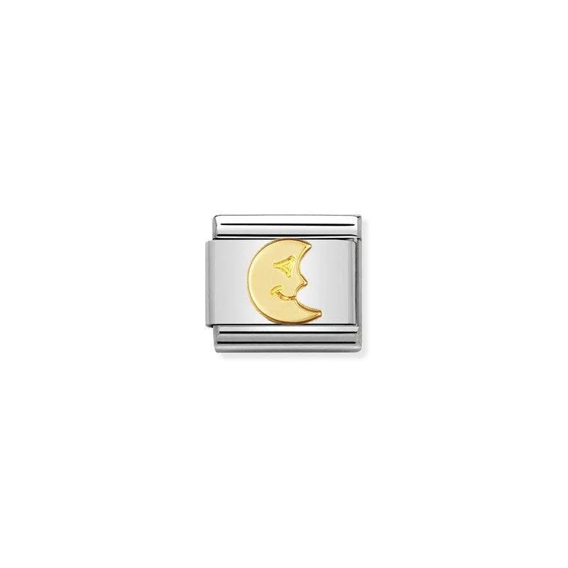 Nomination Composable Link Moon, 18K Gold