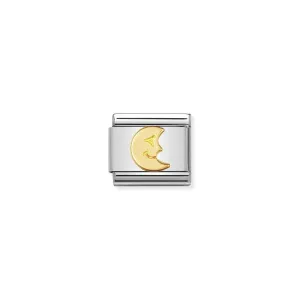 Nomination Composable Link Moon, 18K Gold