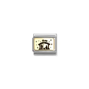 Nomination Composable Link Nativity, 18K Gold
