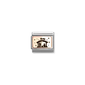 Nomination Composable Link Nativity, 9K Rose Gold