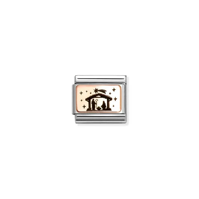 Nomination Composable Link Nativity, 9K Rose Gold
