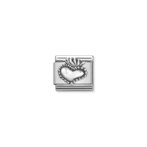 Nomination Composable Link Sacred Heart, Silver