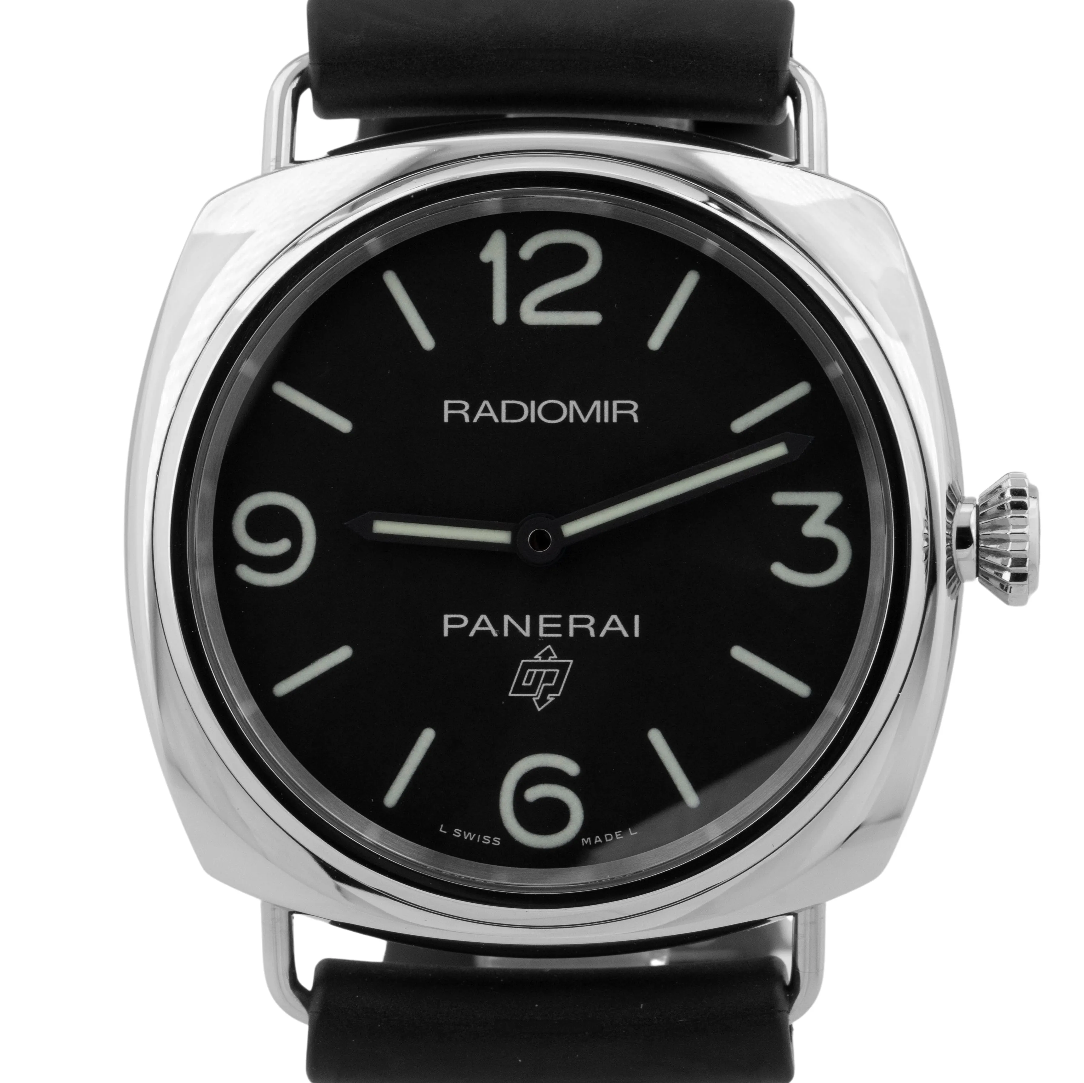 Panerai Radiomir Base PAPERS PAM 753 OP Logo Stainless PAM00753 45mm Watch B P