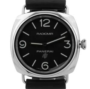 Panerai Radiomir Base PAPERS PAM 753 OP Logo Stainless PAM00753 45mm Watch B P