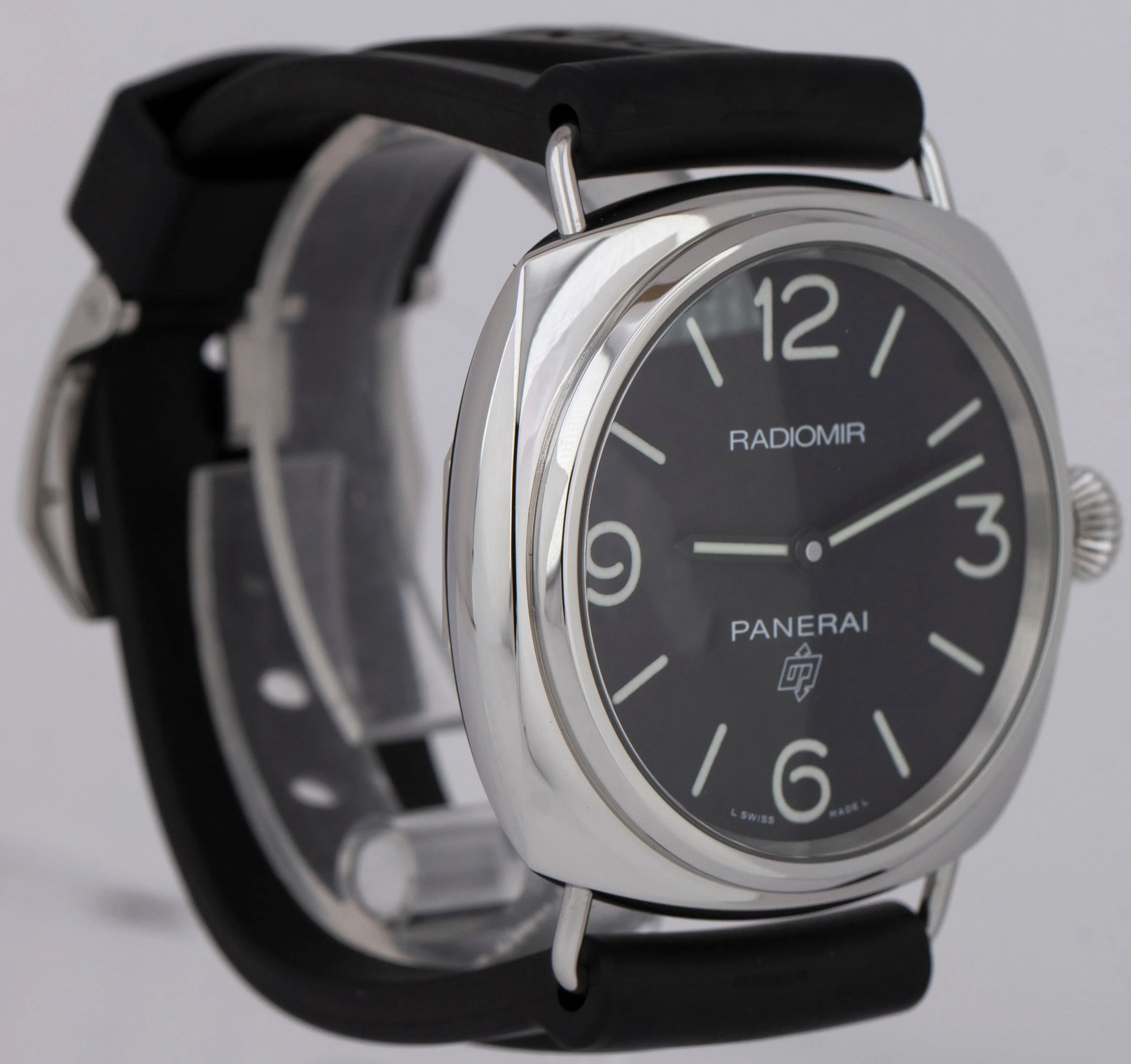 Panerai Radiomir Base PAPERS PAM 753 OP Logo Stainless PAM00753 45mm Watch B P