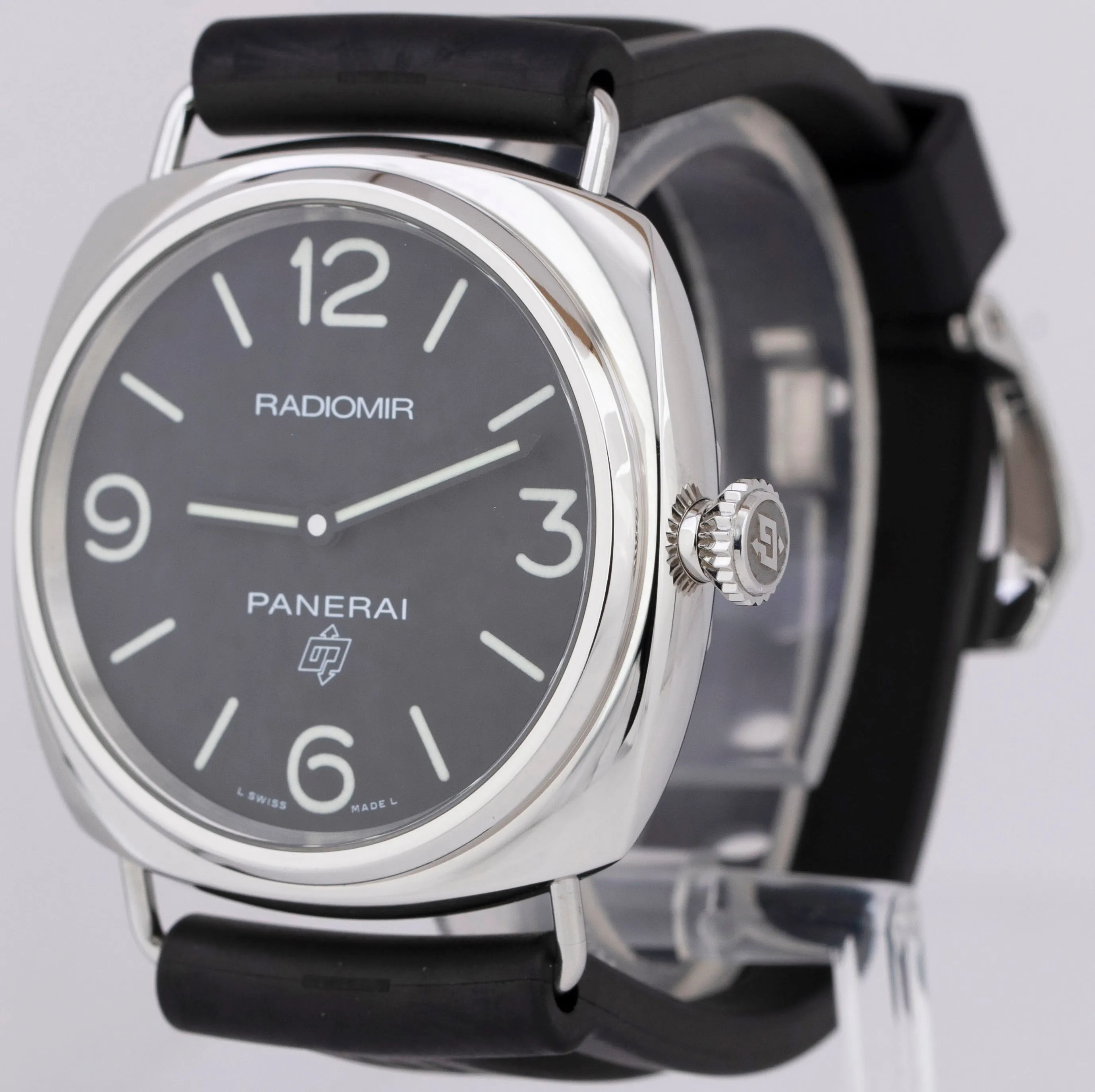 Panerai Radiomir Base PAPERS PAM 753 OP Logo Stainless PAM00753 45mm Watch B P