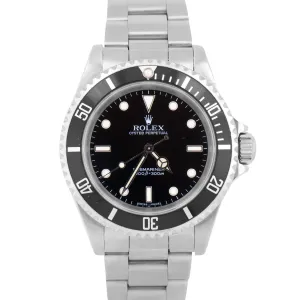 PAPERS Rolex Submariner No-Date Black Stainless Steel 40mm 14060 Watch BOX