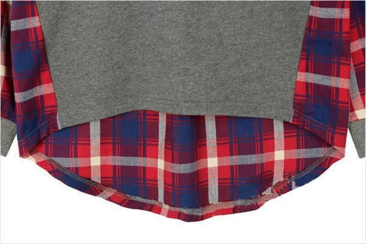 Plaid Patchwork Shirt