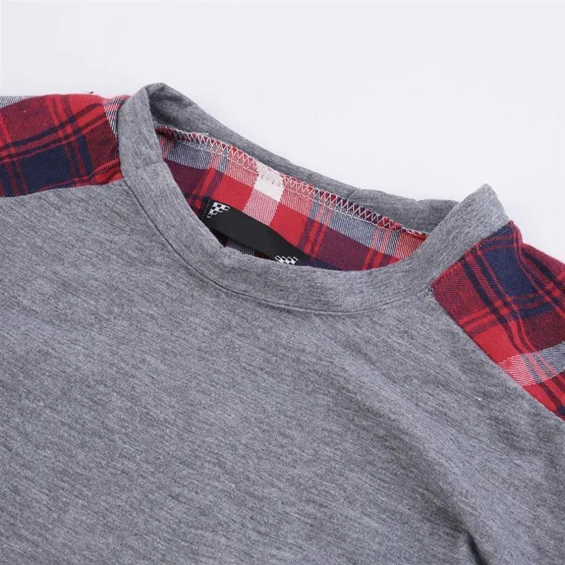 Plaid Patchwork Shirt