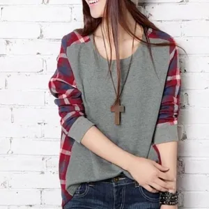 Plaid Patchwork Shirt