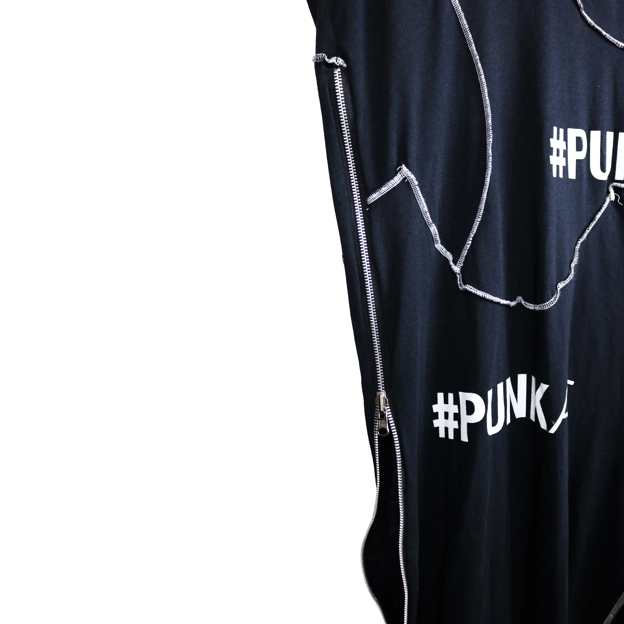 Punks - Genderless, Upcycled Zipper tunic