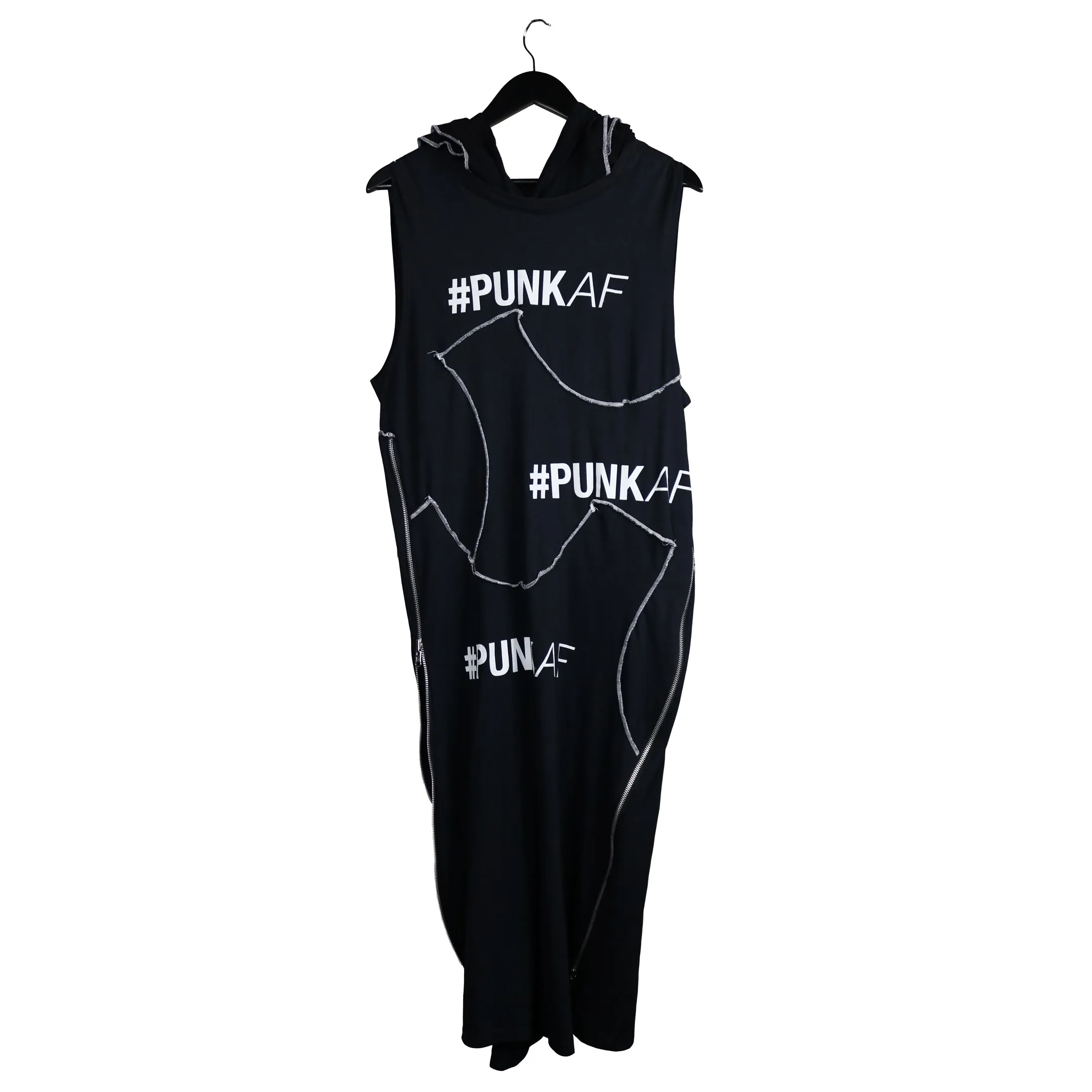 Punks - Genderless, Upcycled Zipper tunic