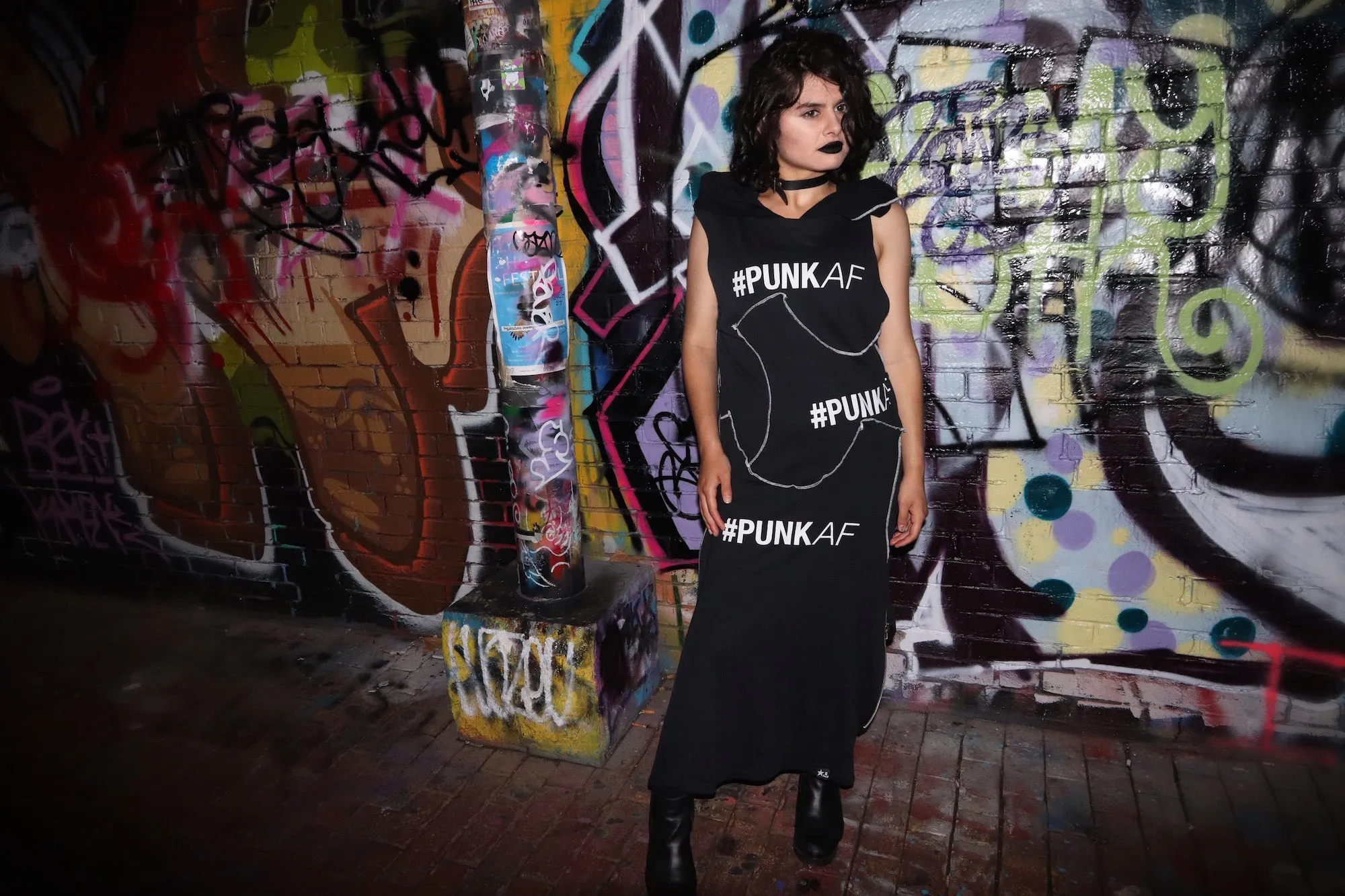Punks - Genderless, Upcycled Zipper tunic